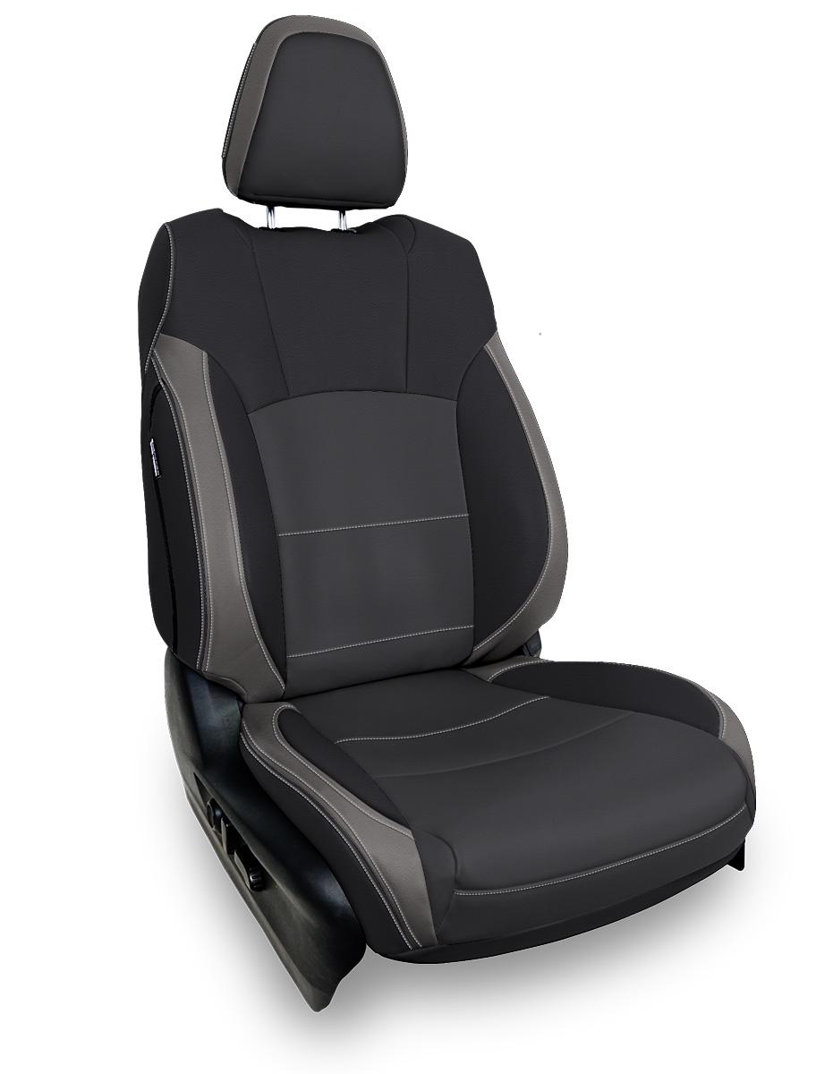 PRP Seats Front Seat Covers for 2021+ Subaru Outback Pair Black and Gray - B078-03