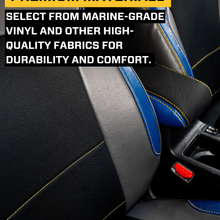PRP Seats Front Seat Covers for 2013-2017 Subaru Crosstrek Pair Black with Red Stitch - B080-01