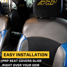 PRP Seats Front Seat Covers for 2013-2017 Subaru Crosstrek Pair Black with Red Stitch - B080-01