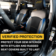 PRP Seats Front Seat Covers for 2013-2017 Subaru Crosstrek Pair Black with Red Stitch - B080-01