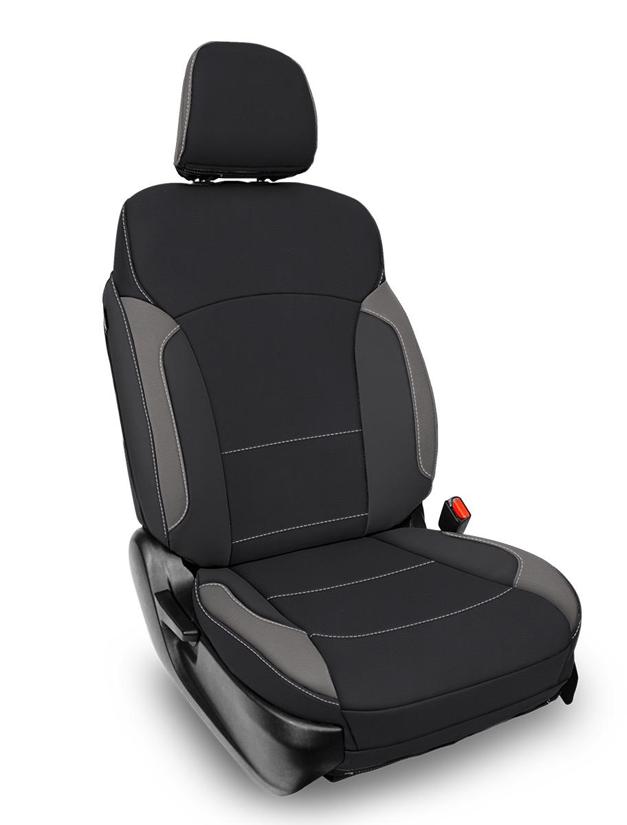 PRP Seats Front Seat Covers for 2013-2017 Subaru Crosstrek Pair Black and Gray - B080-03