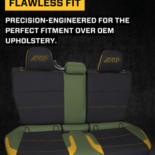 PRP Seats Rear Bench Seat Cover for 2013-2017 Subaru Crosstrek Black with Red Stitch - B081-01