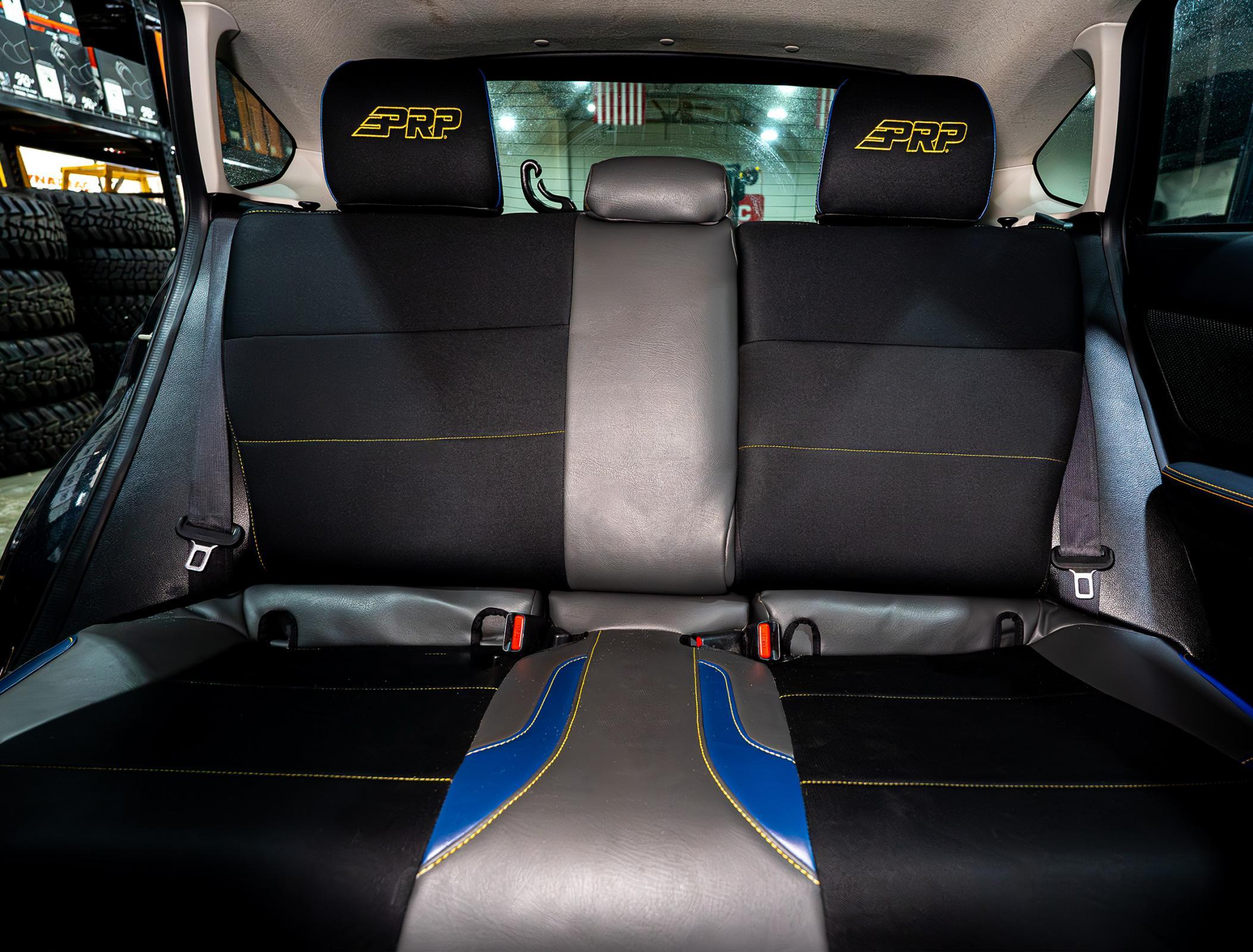 PRP Seats Rear Bench Seat Cover for 2013-2017 Subaru Crosstrek Black with Red Stitch - B081-01