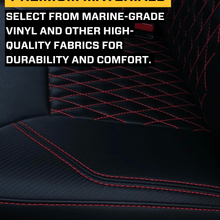 PRP Seats Rear Bench Seat Cover for 2013-2017 Subaru Crosstrek Black with Red Stitch - B081-01