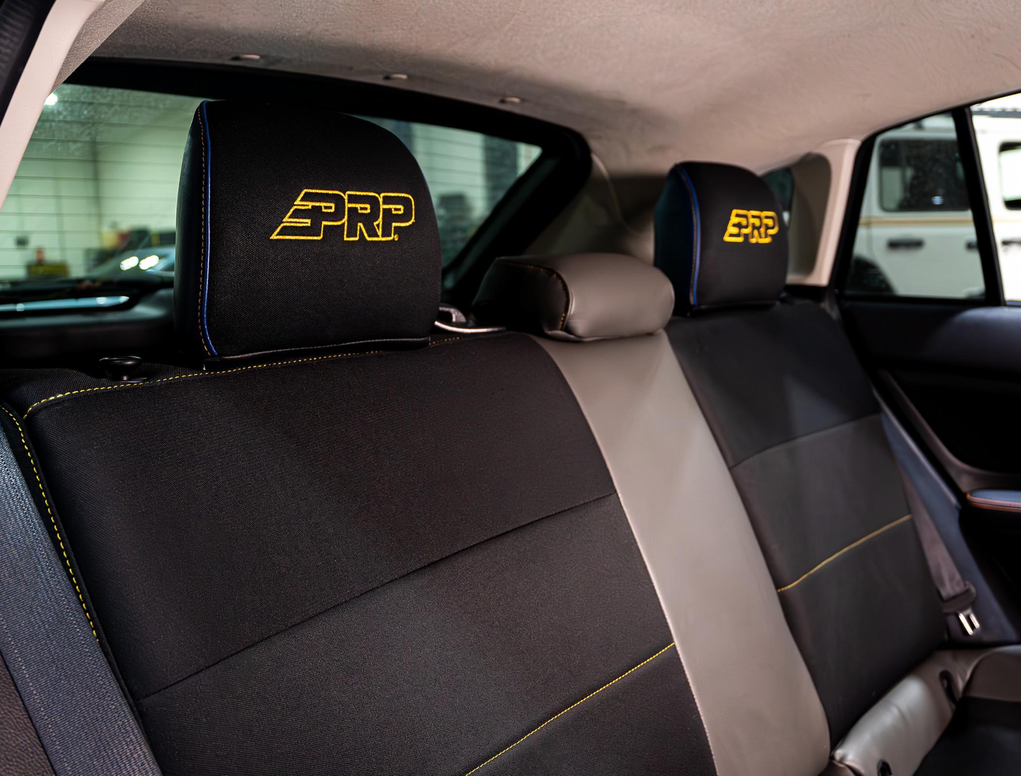 PRP Seats Rear Bench Seat Cover for 2013-2017 Subaru Crosstrek Black with Red Stitch - B081-01