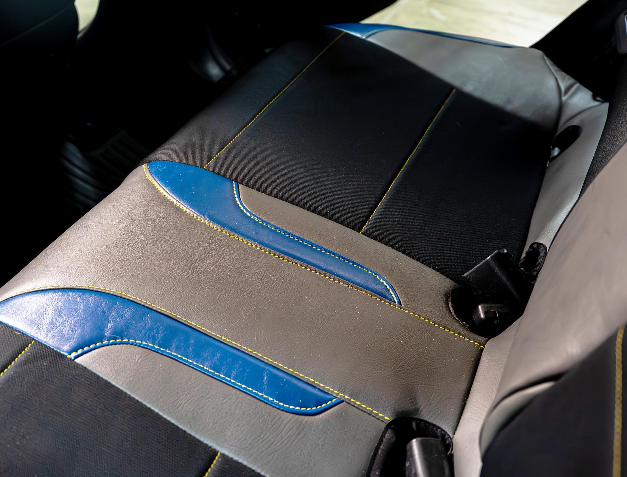 PRP Seats Rear Bench Seat Cover for 2013-2017 Subaru Crosstrek Black with Red Stitch - B081-01