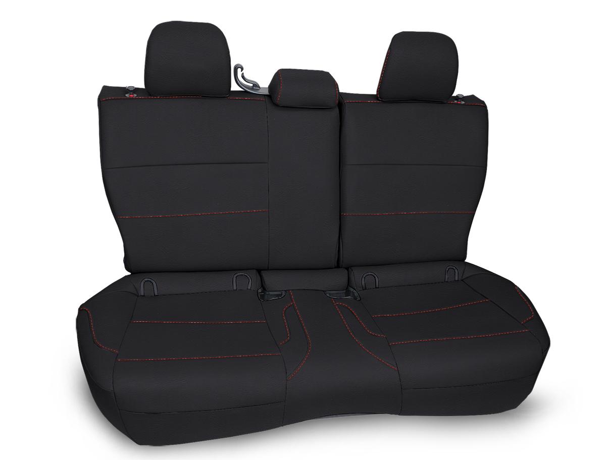 PRP Seats Rear Bench Seat Cover for 2013-2017 Subaru Crosstrek Black with Orange Stitch - B081-04
