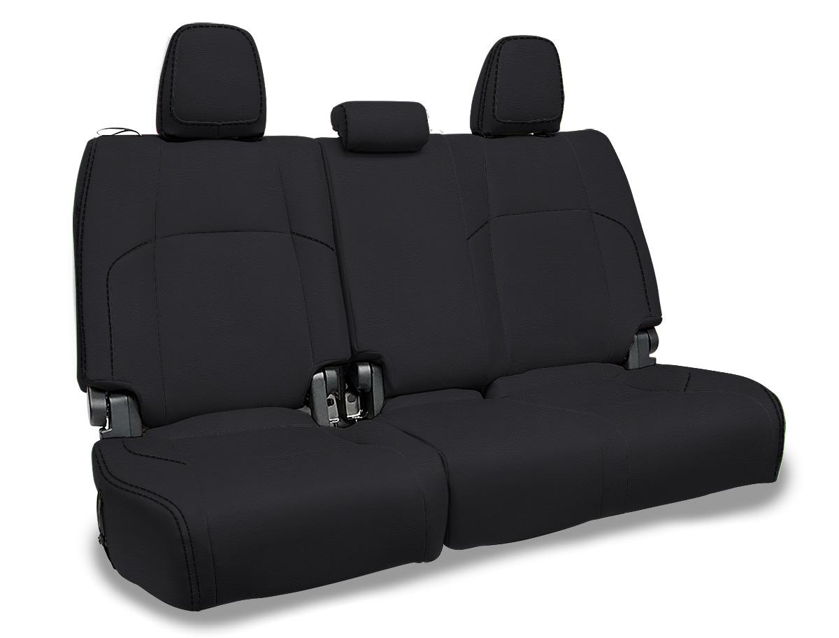 PRP Seats Rear Bench Covers for 2024 Toyota Tacoma All Black - B089-02