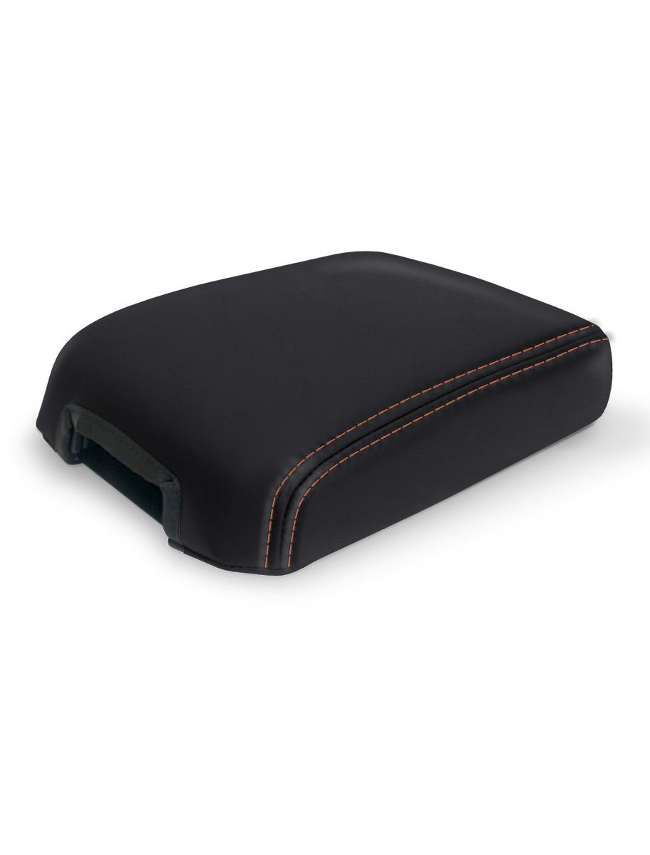 PRP Seats Center Console Cover for '16-'23 Toyota Tacoma Black and Orange - B102-05
