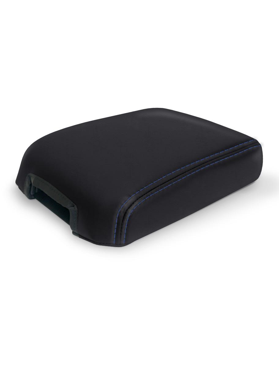 PRP Seats Center Console Cover for '16-'23 Toyota Tacoma Black and Navy Blue - B102-06