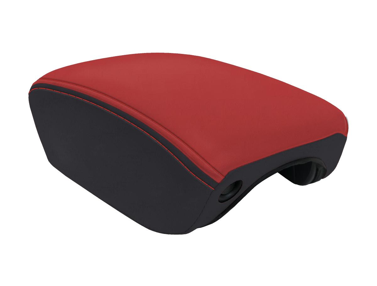 PRP Seats Center Console Cover for 2018+ Jeep Wrangler JL and Jeep Gladiator JT Black and Red - B103-05