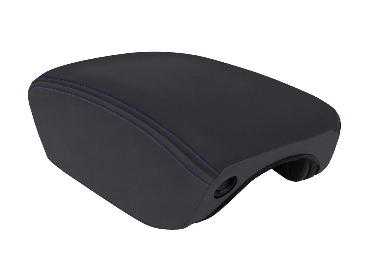 PRP Seats Center Console Cover for 2018+ Jeep Wrangler JL and Jeep Gladiator JT Black and Purple - B103-08