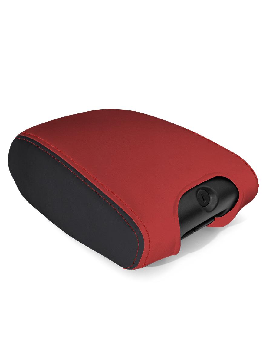 PRP Seats Center Console Cover for '11'18 Jeep Wrangler JK Black and Red - B104-05