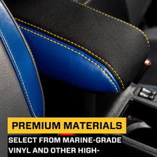 PRP Seats Center Console Cover for 2013-2017 Subaru Crosstrek Black with Red Stitch - B110-01