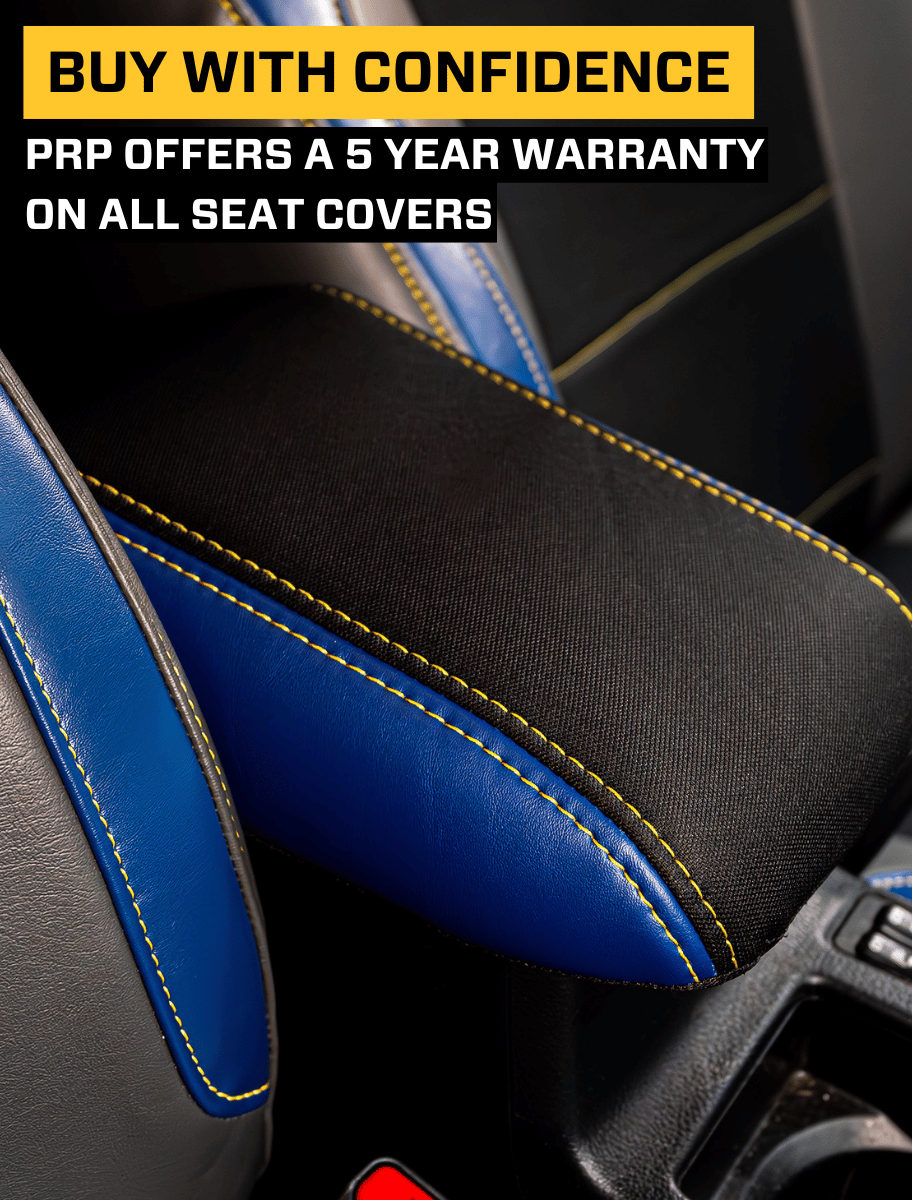 PRP Seats Center Console Cover for 2013-2017 Subaru Crosstrek Black with Red Stitch - B110-01