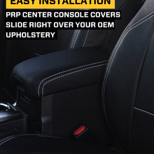 PRP Seats Center Console Cover for 2013-2017 Subaru Crosstrek Black with Red Stitch - B110-01
