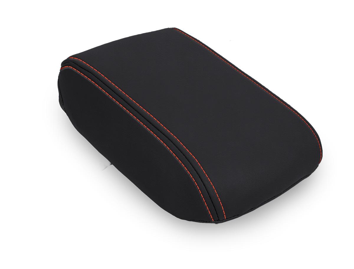 PRP Seats Center Console Cover for 2013-2017 Subaru Crosstrek Black with Orange Stitch - B110-04