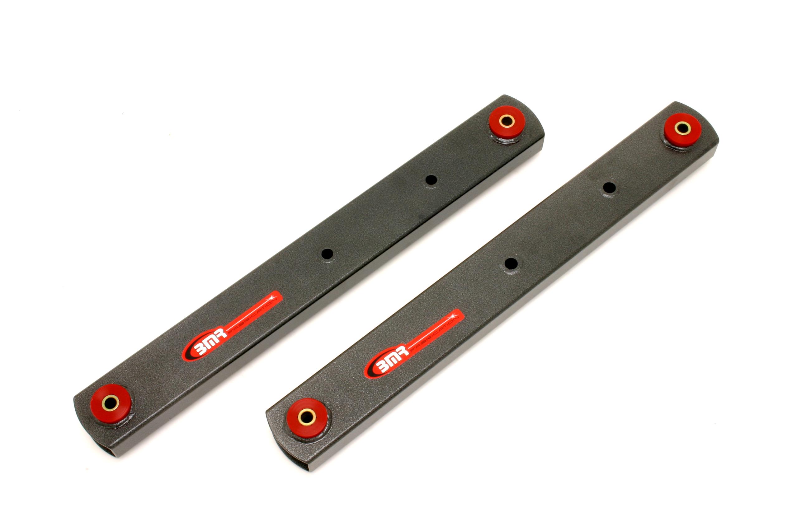 BMR BCA005H Black Lower Control Arms, Boxed, Non-Adjust, Poly Bushings A-Body 1964 - 1972 Buick, Chevy, Oldsmobile, Pontiac