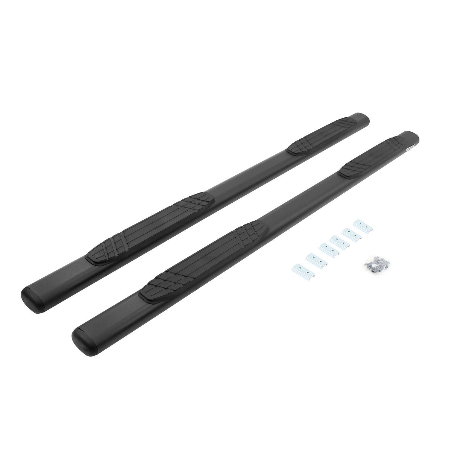 Go Rhino 4" OE Xtreme Side Steps - 80" Long - Textured black powder coat - Bars Only - 640080T