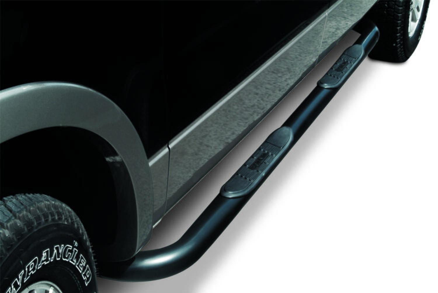 Go Rhino 4000 Series Side Steps with Mounting Brackets - Black Powdercoat (2005-2022 Tacoma) - 4431B