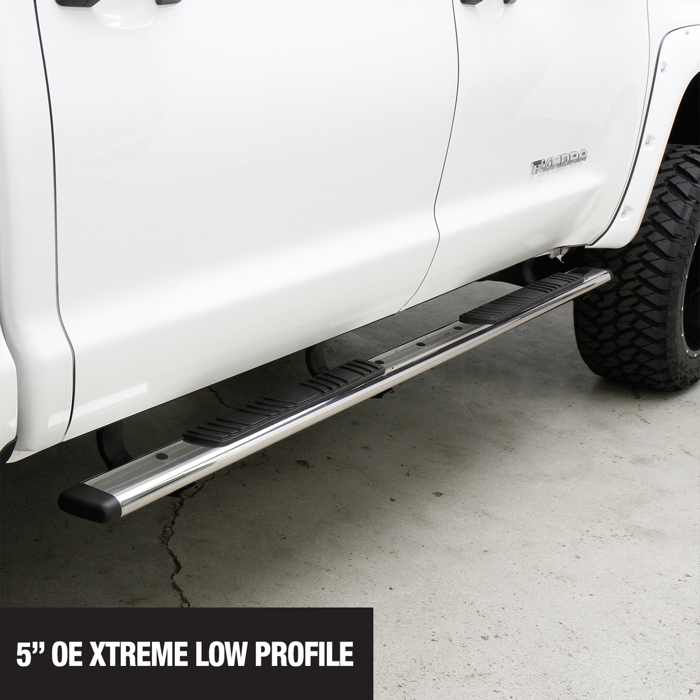Go Rhino 5" OE Xtreme Low Profile SideSteps (5" Low profile - 67" Long - Stainless side bars) - 650067PS