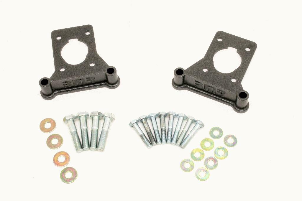 BMR BCB001H Black C5 Brake Conversion Caliper Bracket, Front 4th Gen F-Body 1993 - 2002 Chevrolet Camaro, Pontiac Firebird
