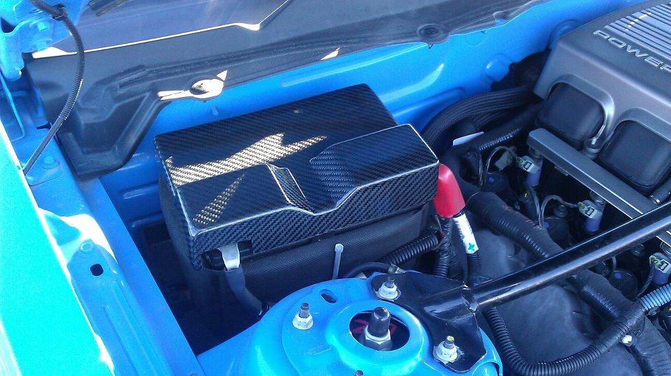Anchor Room Battery Cover S96 Hydro Carbon Fiber (2010-2014 Mustang) - 10FM_BC96CF