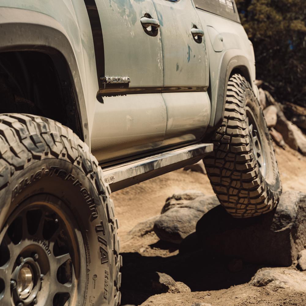 Rock Slide Engineering Tacoma Rock Sliders Drivers Side Sub Part For 05-23 Toyota Tacoma Black Powdercoat Steel (2005-2023 Tacoma) - BD-SL-100-TACOD