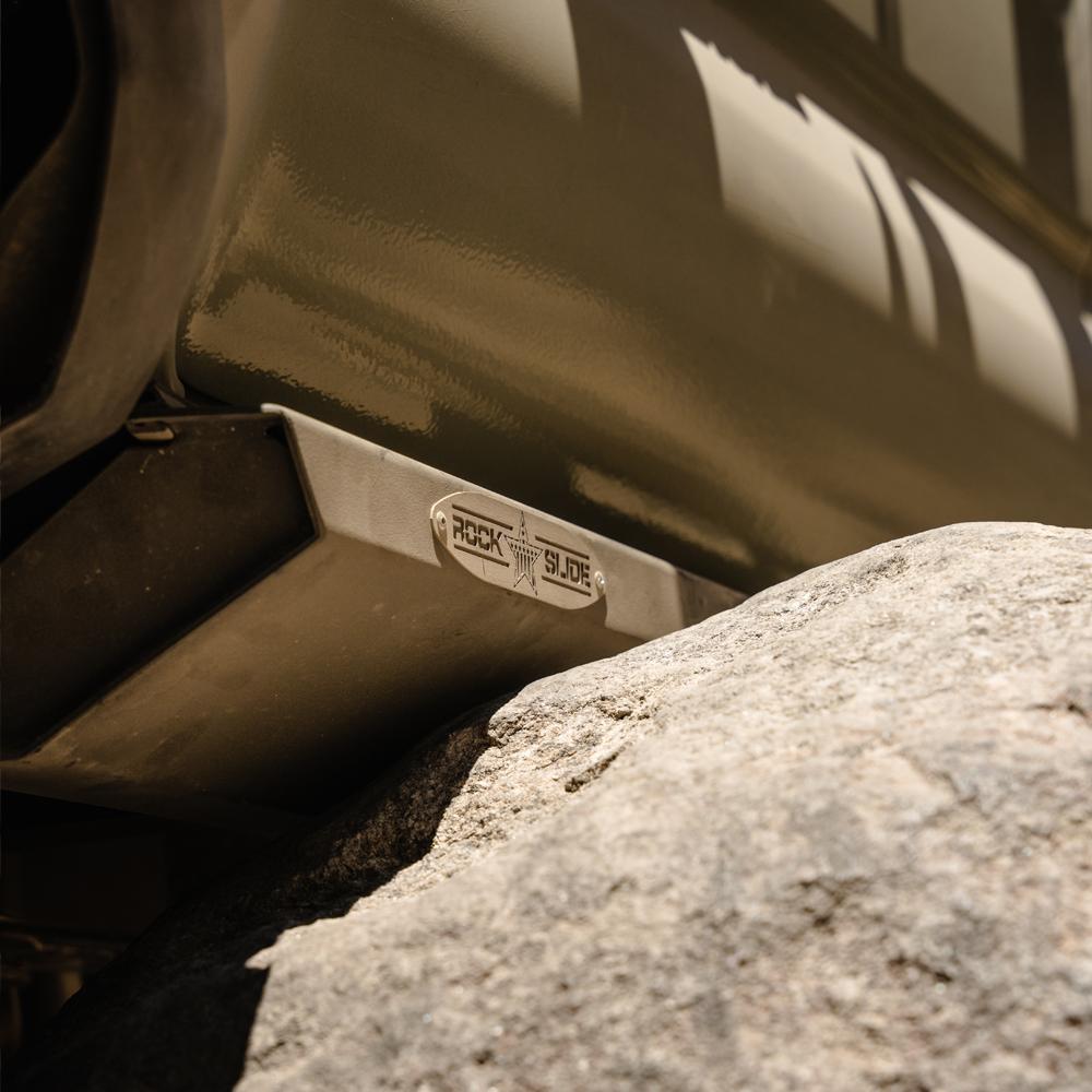 Rock Slide Engineering Tacoma Rock Sliders For 05-23 Toyota Tacoma Standard Bed Black Powdercoat Steel (2005-2023 Tundra, Tacoma) - BD-SL-100-TACO