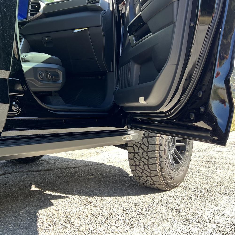 Rock Slide Engineering Tundra Rock Sliders For 22-24 Toyota Tundra Black Powdercoat Steel (2022-2024 Tundra) - BD-SL-100-TUN