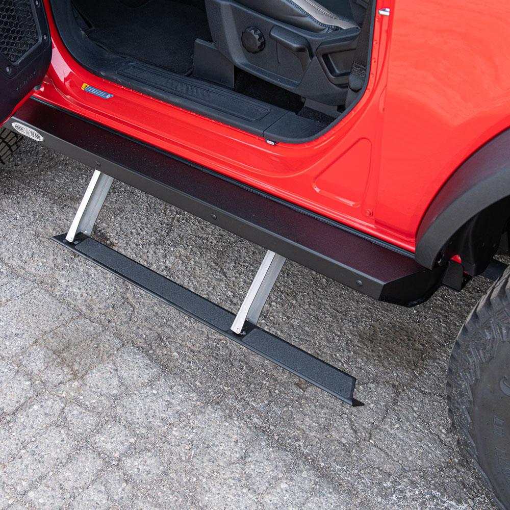 Rock Slide Engineering Bronco Side Step Sliders For 21-Pres Bronco 2 Door Models Passenger Side Sub Part (2022-2025 Bronco) - BD-SS-300-BR2P