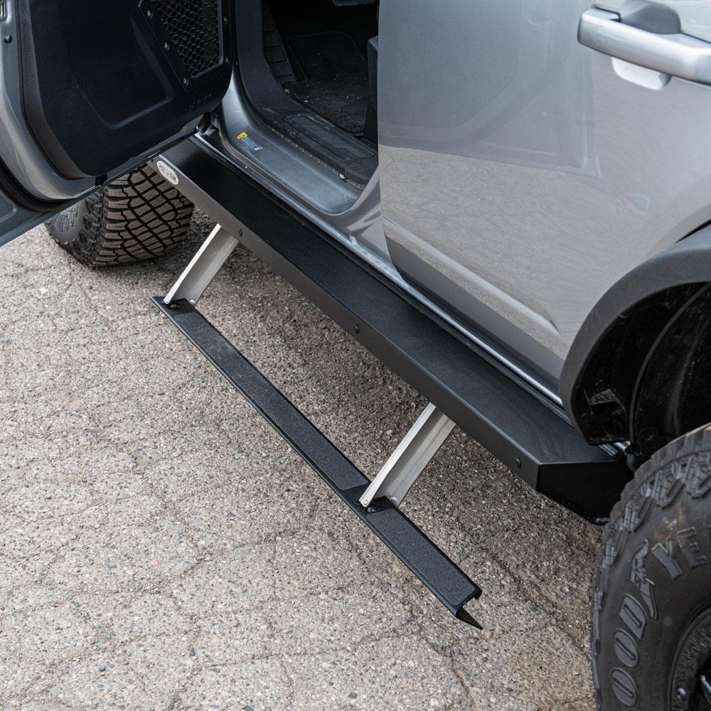 Rock Slide Engineering Bronco Side Step Sliders For 21-Pres Bronco 4 Door Models Passenger Side Sub Part (2022-2025 Bronco) - BD-SS-300-BR4P