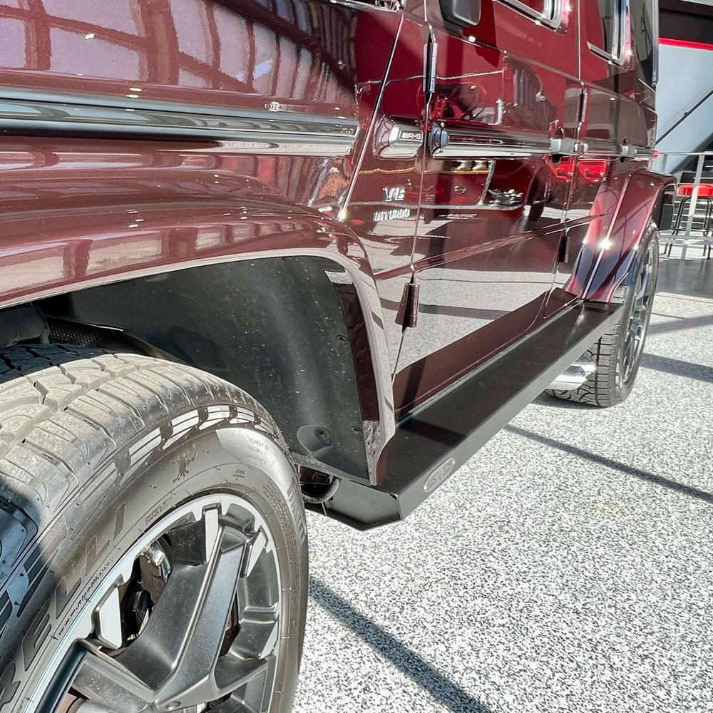 Rock Slide Engineering Mercedes-Benz G-Wagen Step Sliders Drivers Side (2019-2023 GLS550, AMG GT 63) - BD-SS-300-GWGD