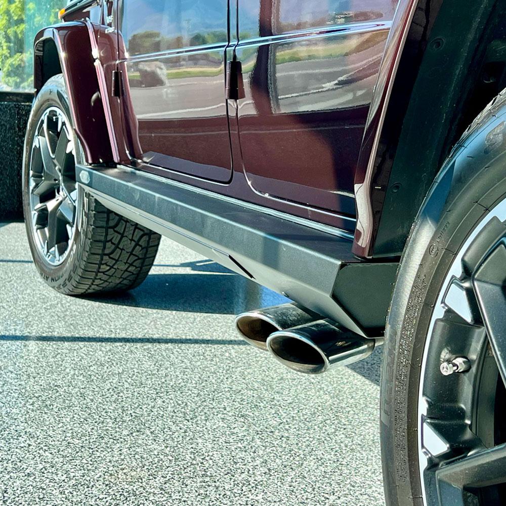 Rock Slide Engineering Mercedes-Benz G-Wagen Step Sliders Drivers Side (2019-2023 GLS550, AMG GT 63) - BD-SS-300-GWGD