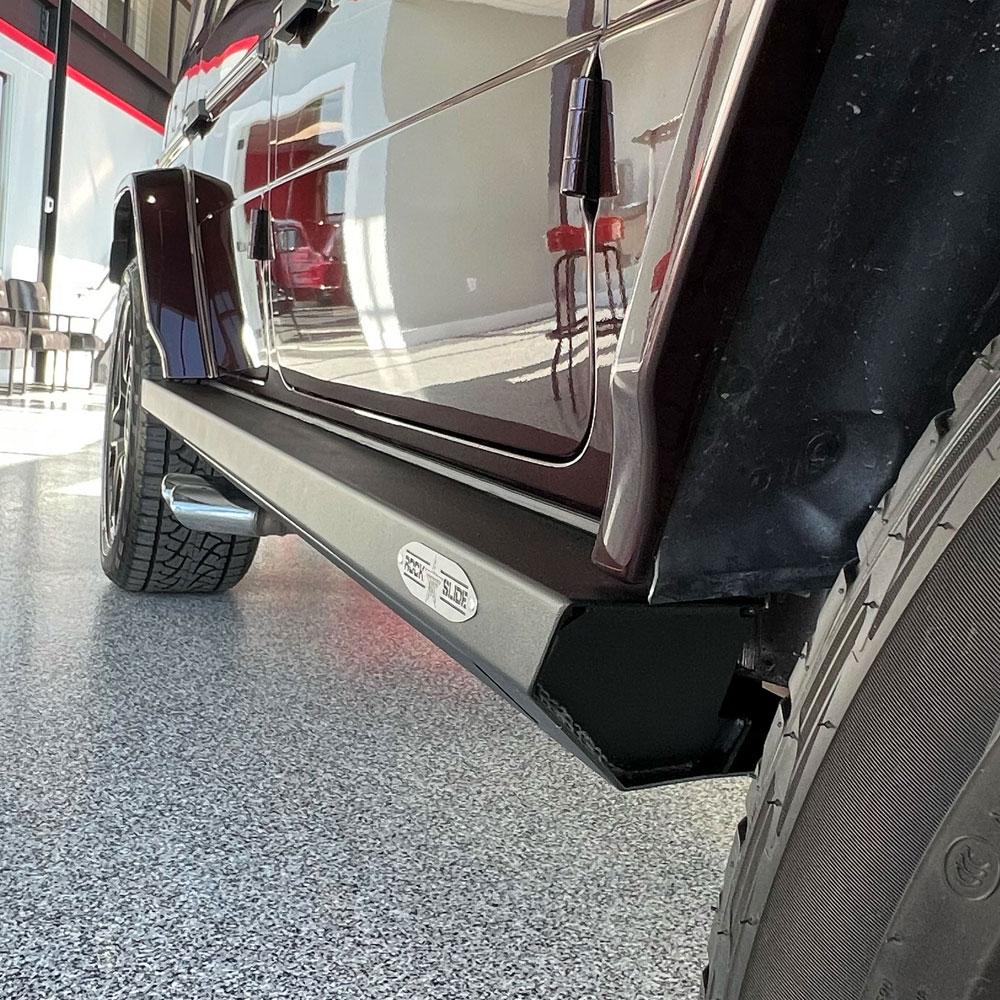Rock Slide Engineering Mercedes-Benz G-Wagen Step Sliders Passenger Side (2019-2023 GLS550, AMG GT 63) - BD-SS-300-GWGP