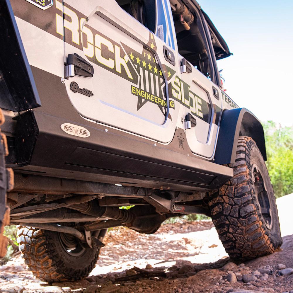 Rock Slide Engineering Jeep JK Side Step Slider Set For 07-18 Wrangler JK 4 Door Models Set (2007-2018 Wrangler, Wrangler JK) - BD-SS-300-JK4