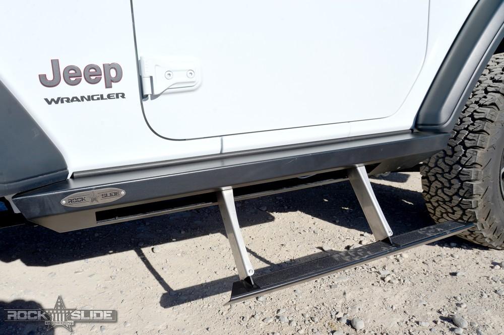 Rock Slide Engineering Jeep JL Side Step Sliders For 18-23 Wrangler JL 2 Door Models Passenger Side Sub Part (2018-2023 Wrangler) - BD-SS-300-JL2P
