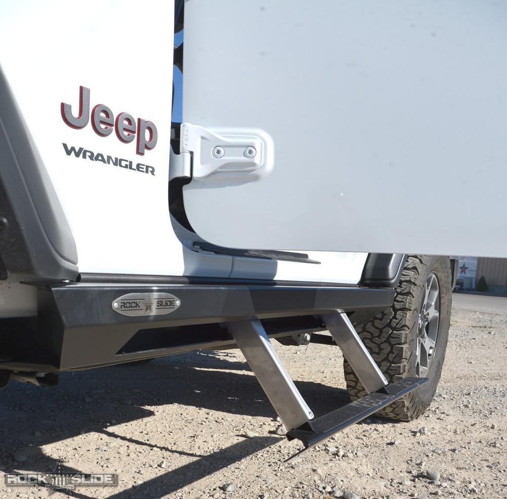 Rock Slide Engineering Jeep JL Side Step Sliders For 18-23 Wrangler JL 2 Door Models Passenger Side Sub Part (2018-2023 Wrangler) - BD-SS-300-JL2P