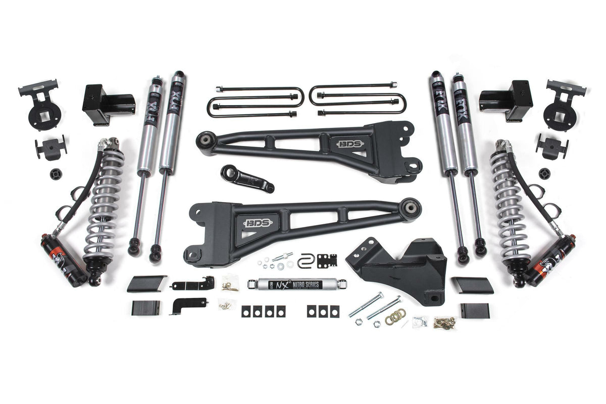 BDS Suspension 5 Inch Lift Kit w/ Radius Arm FOX 2.5 Performance Elite Coil-Over Conversion Ford F250/F350 Super Duty 20-22 4WD Diesel (2020-2022 F-350 Super Duty, F-250 Super Duty) - BDS1551FPE