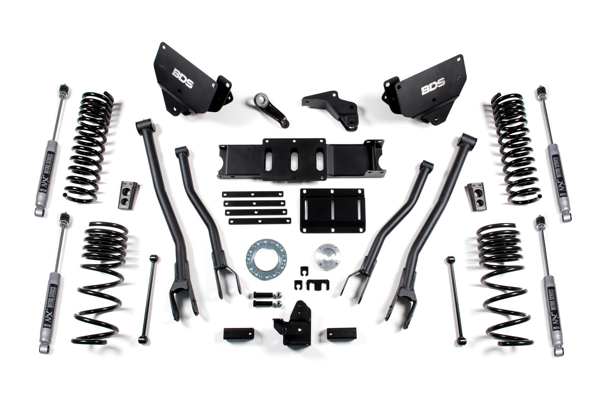 BDS Suspension 5.5 Inch Lift Kit w/ 4-Link Ram 2500 14-18 4WD Gas NX2 Nitro Shocks (2014-2018 2500) - BDS1606H