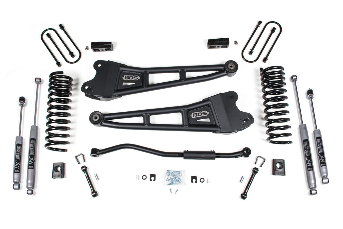 BDS Suspension 3 Inch Lift Kit w/ Radius Arm Ram 3500 13-18 4WD Diesel W/Fox 2.5 Performance Elite Shocks (2013-2018 3500) - BDS1622FPE