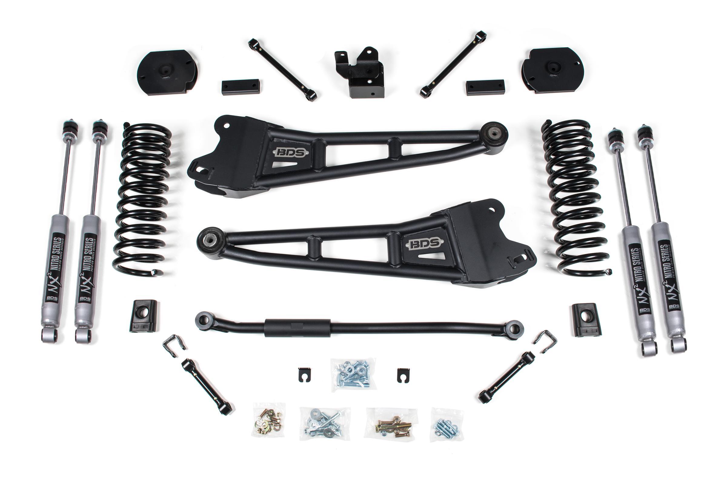 BDS Suspension 3 Inch Lift Kit w/ Radius Arm Ram 2500 14-18 4WD Diesel NX2 Nitro Shocks (2014-2018 2500) - BDS1624H