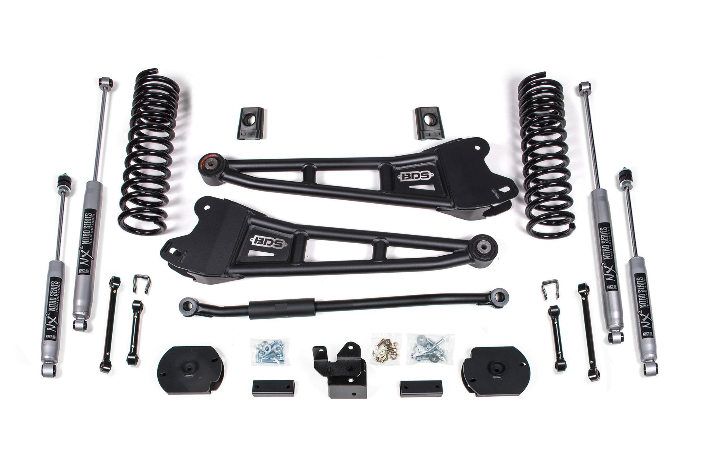 BDS Suspension 3 Inch Lift Kit w/ Radius Arm Ram 2500 19-24 4WD Diesel NX2 Nitro Shocks (2019-2024 2500) - BDS1653H