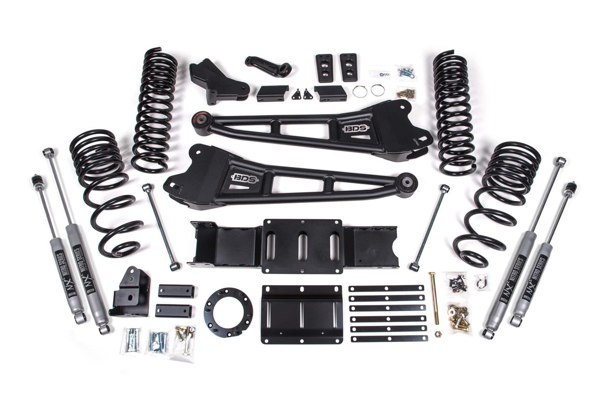 BDS Suspension 4 Inch Lift Kit w/ Radius Arm Ram 2500 19-24 4WD Diesel Fox 2.5 Performance Elite Shocks (2019-2024 2500) - BDS1660FPE