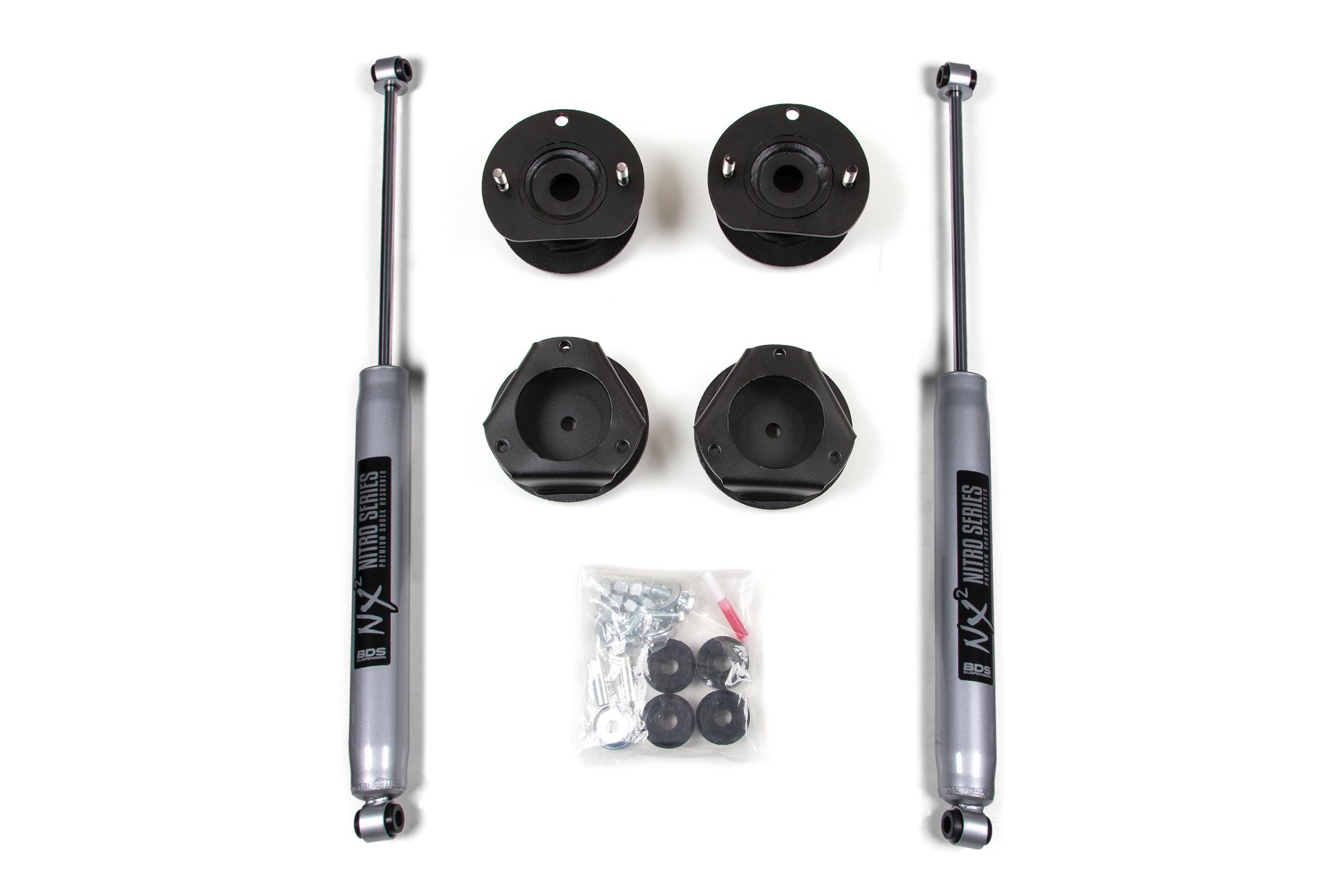BDS Suspension 2 Inch Lift Kit Chevy Trailblazer or GMC Envoy 02-09 Fox 2.0 Performance Shocks (2002-2009 Trailblazer, Envoy) - BDS168FS