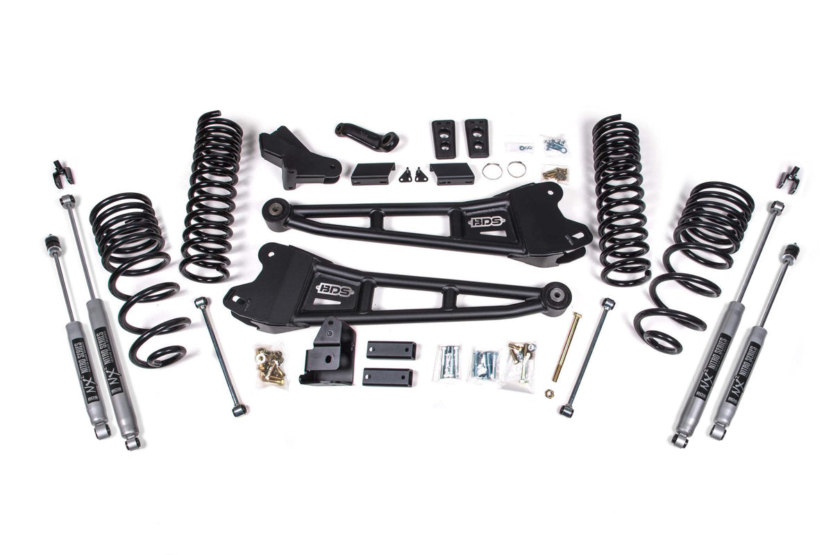 BDS Suspension 4 Inch Lift Kit w/ Radius Arm Ram 2500 14-18 4WD Diesel NX2 Nitro Shocks (2014-2018 2500) - BDS1762H