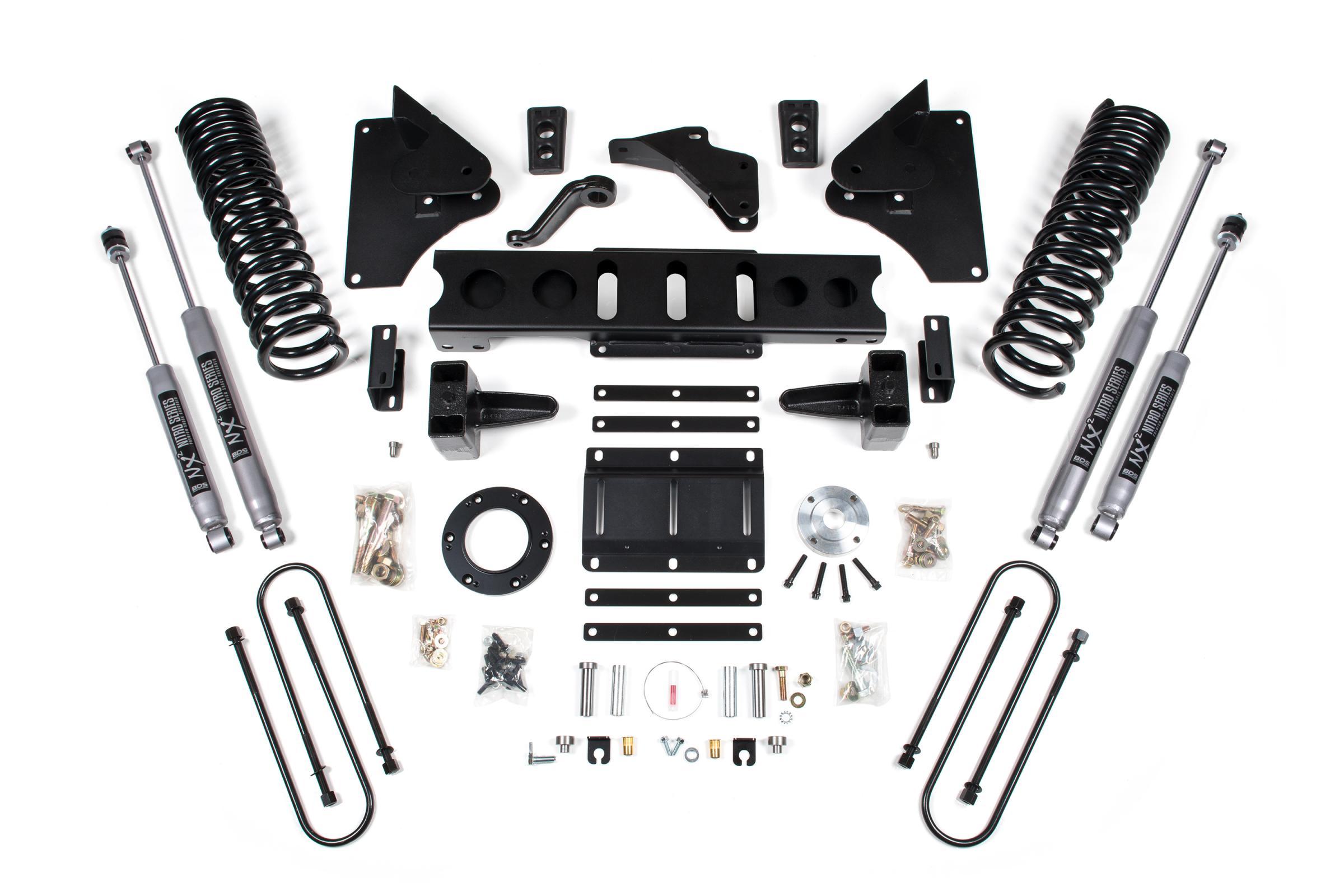 BDS Suspension 6 Inch Lift Kit Ram 3500 13-18 4WD Diesel 4 Inch Block 8 Bolt NX2 Nitro Shocks (2013-2018 3500) - BDS1788H