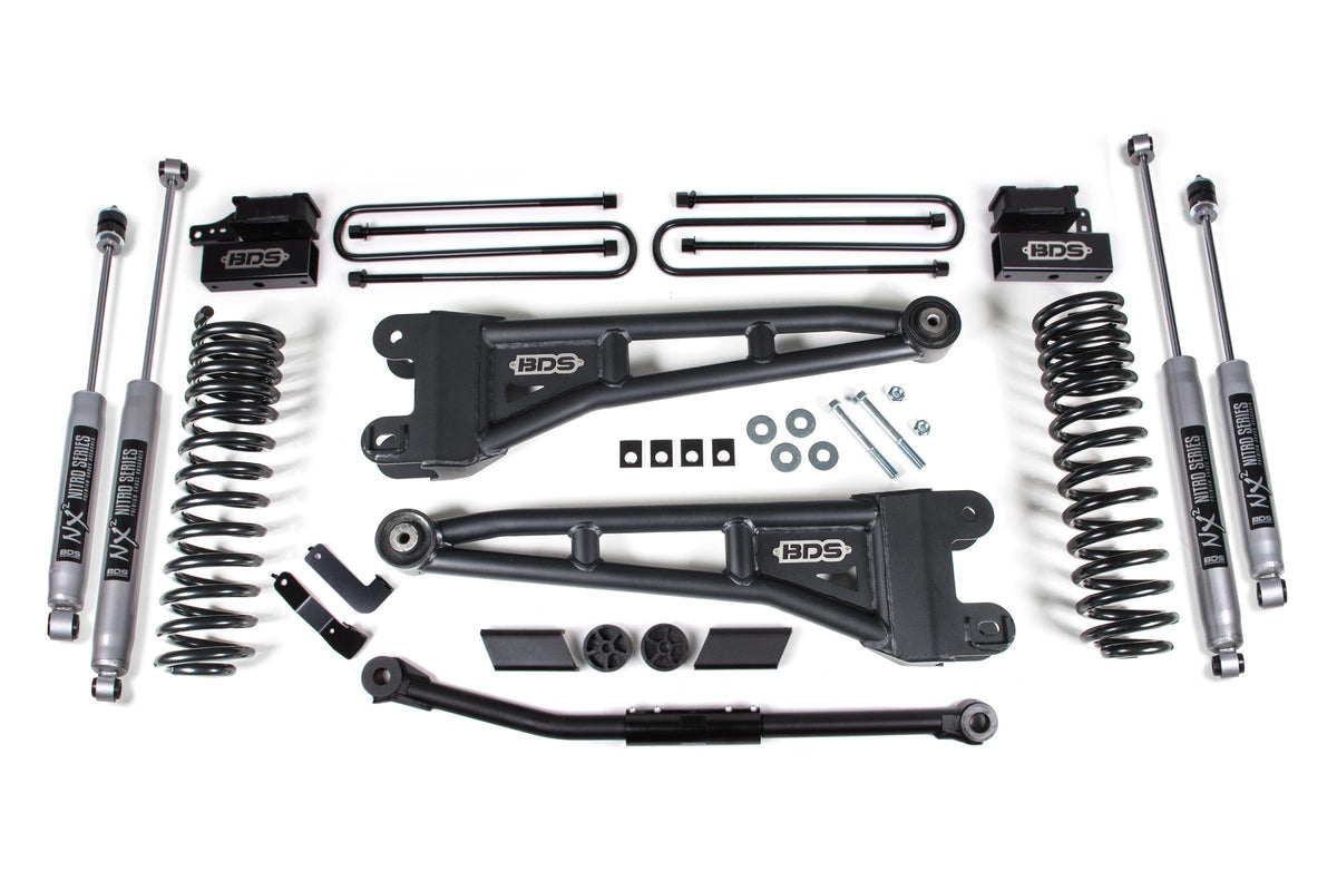 BDS Suspension 2.5 Inch Lift Kit w/ Radius Arm Ford F450 Super Duty 20-22 4WD Diesel & Gas Fox 2.0 Performance Shocks (2020-2022 F-450 Super Duty) - BDS1915FS