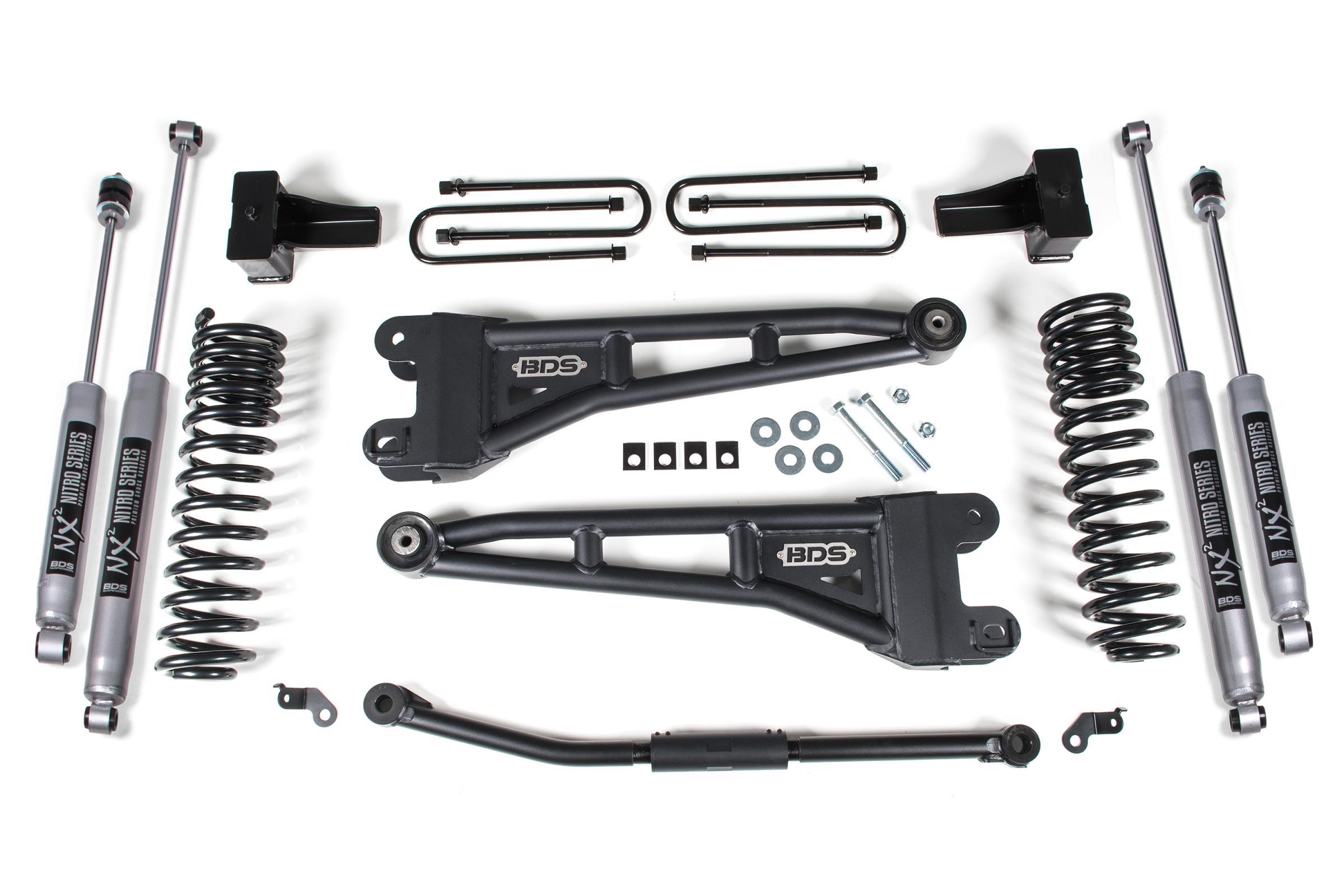 BDS Suspension 2.5 Inch Lift Kit w/ Radius Arm Ford F250/F350 Super Duty 11-16 4WD Diesel 5 Inch Block Kit Fox 2.0 Performance Shock (2011-2016 F-250 Super Duty) - BDS1926FS