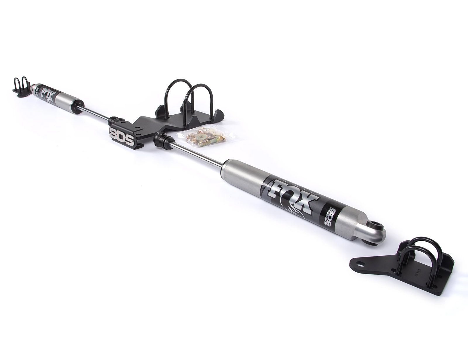 BDS Suspension Dual Steering Stabilizer Kit w/ FOX 2.0 Performance Shocks Ford F450/F550 Super Duty 17-24 4WD (2017-2022 F-450 Super Duty, F-550 Super Duty) - BDS2001FS
